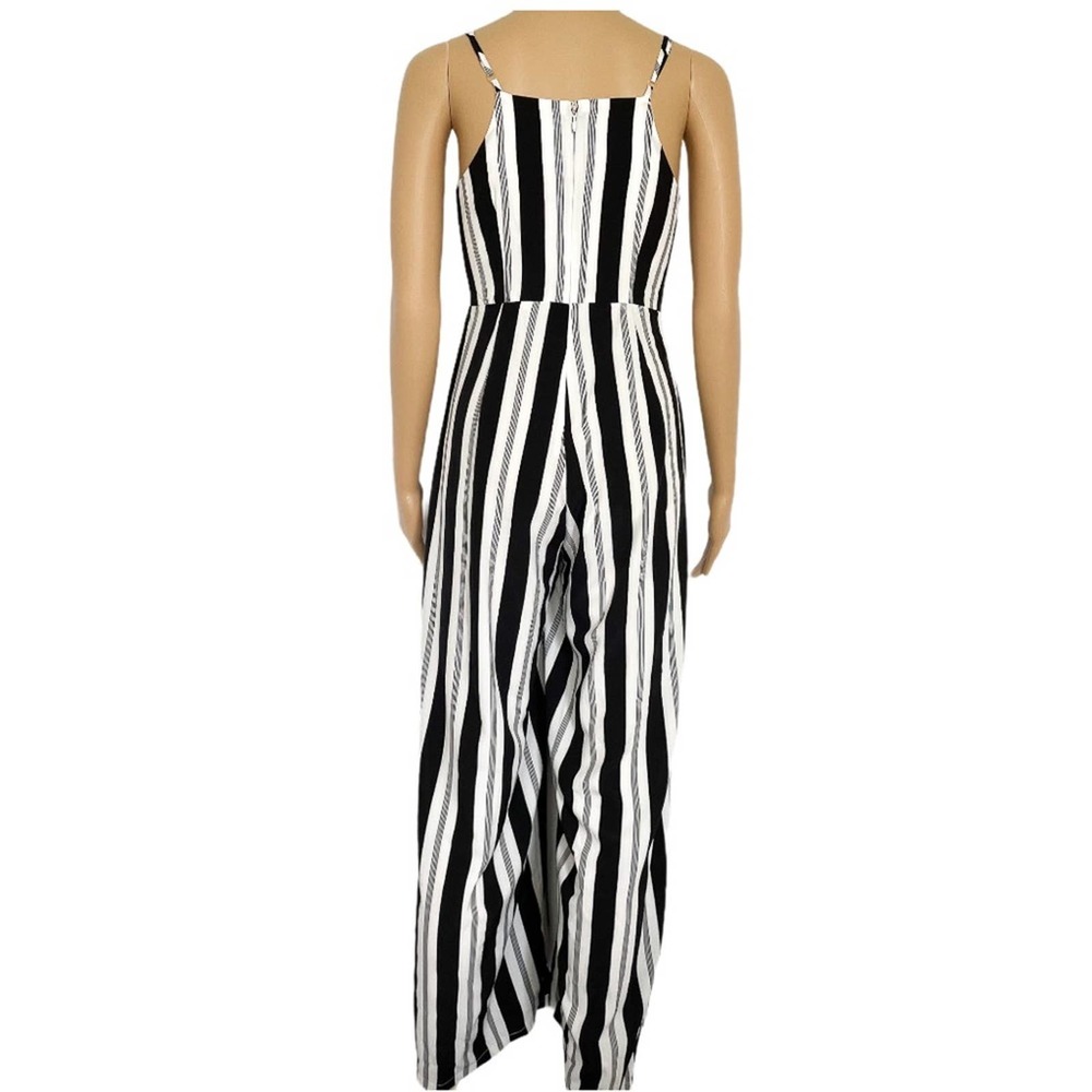 Avec Les Filles Striped Wide Leg Jumpsuit Women XS - Picture 7 of 11